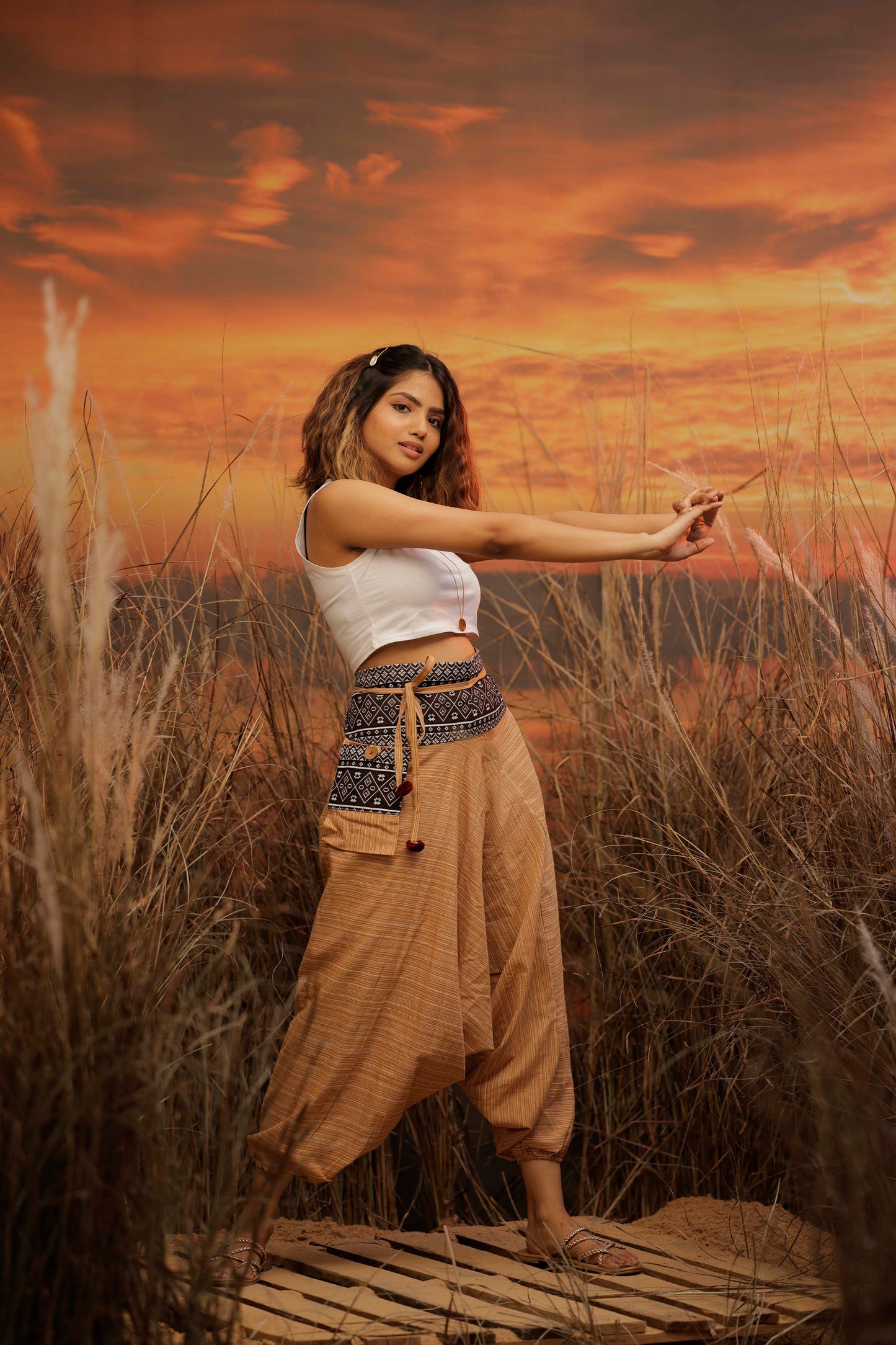 Light Beige harem pant india harem trousers standout hippie pants harem pants men harem pants women patiyala pant unisex yoga harem pant loose pant printed bohemian pant boho pant the veshti company harem pants
