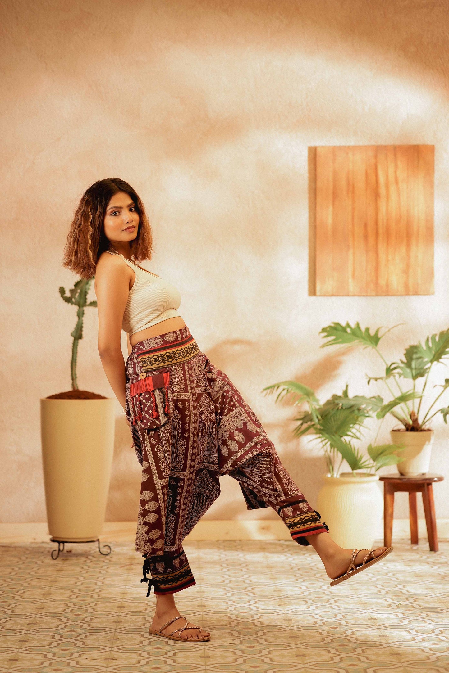 Maroon harem pant india harem trousers standout hippie pants harem pants men harem pants women patiyala pant unisex yoga harem pant loose pant printed bohemian pant boho pant