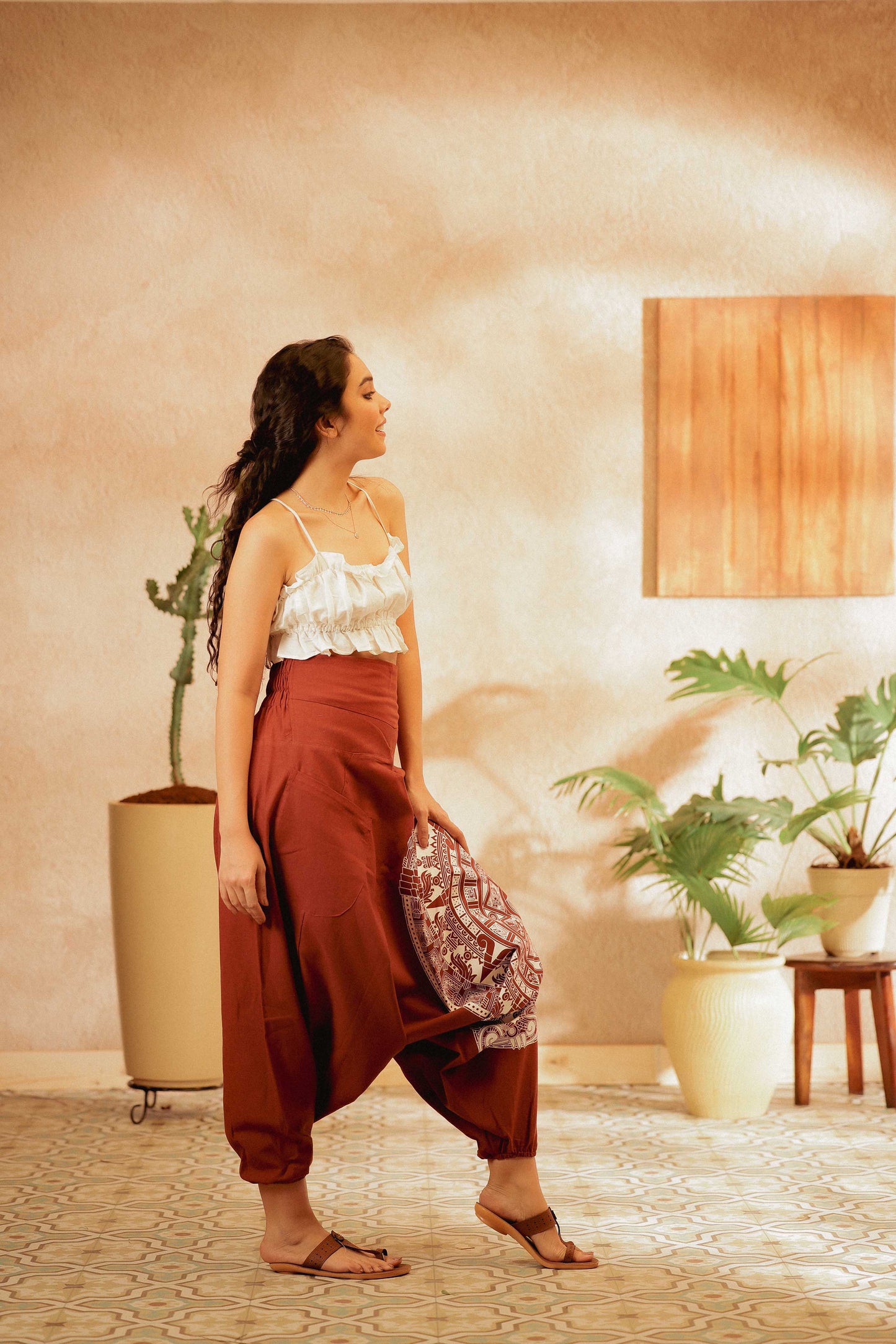 standout thai harem pant india the veshti company harem pants for men harem pants for women harem trousers hippie pants harem joggers bohemian boho pant adaddin pants enimane baggy yoga pant