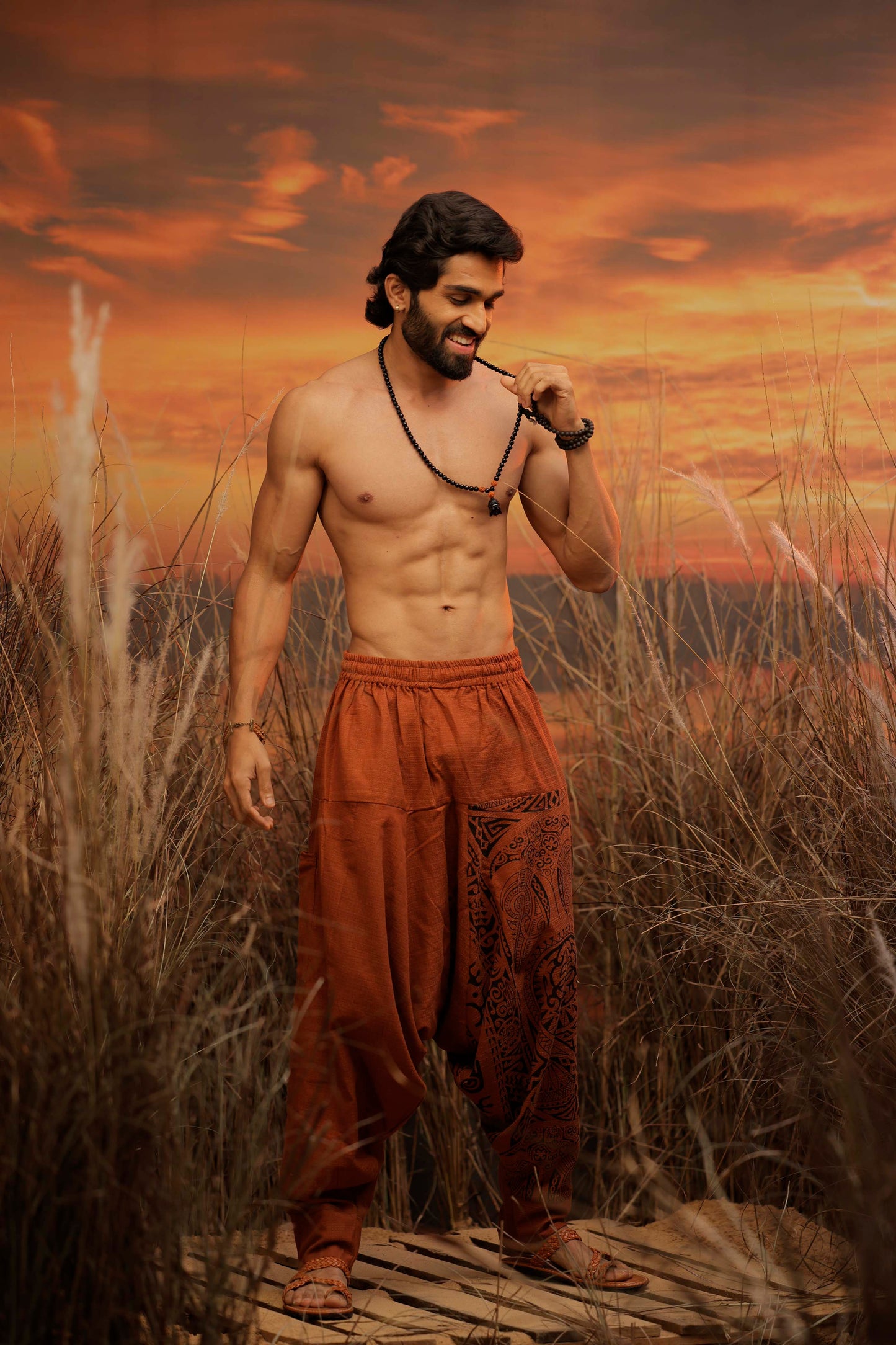 Orange harem pant india harem trousers standout hippie pants harem pants men harem pants women patiyala pant unisex yoga harem pant loose pant printed bohemian pant boho pant the veshti company harem pants