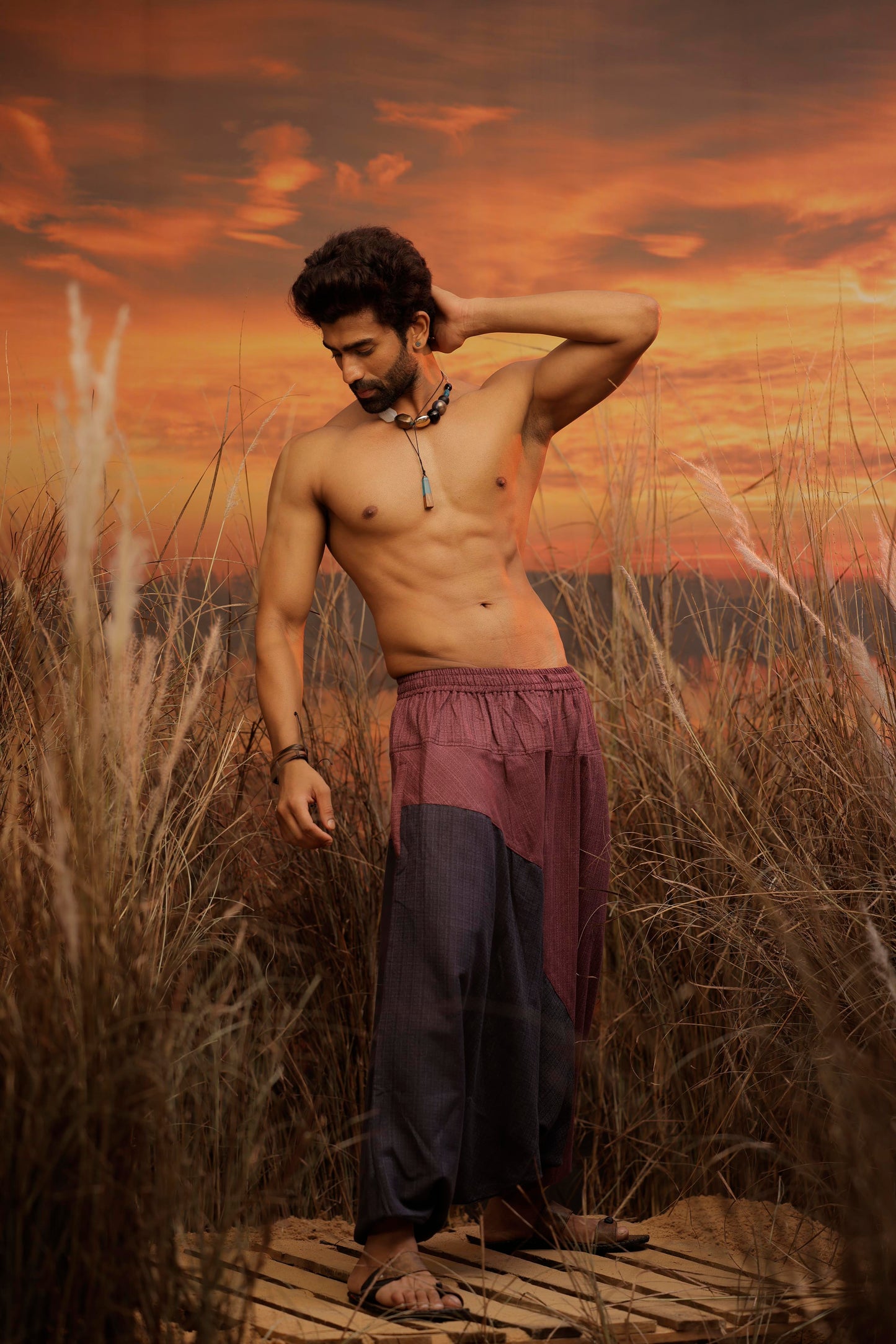 Purple Blue harem pant india harem trousers standout hippie pants harem pants men harem pants women patiyala pant unisex yoga harem pant loose pant printed bohemian pant