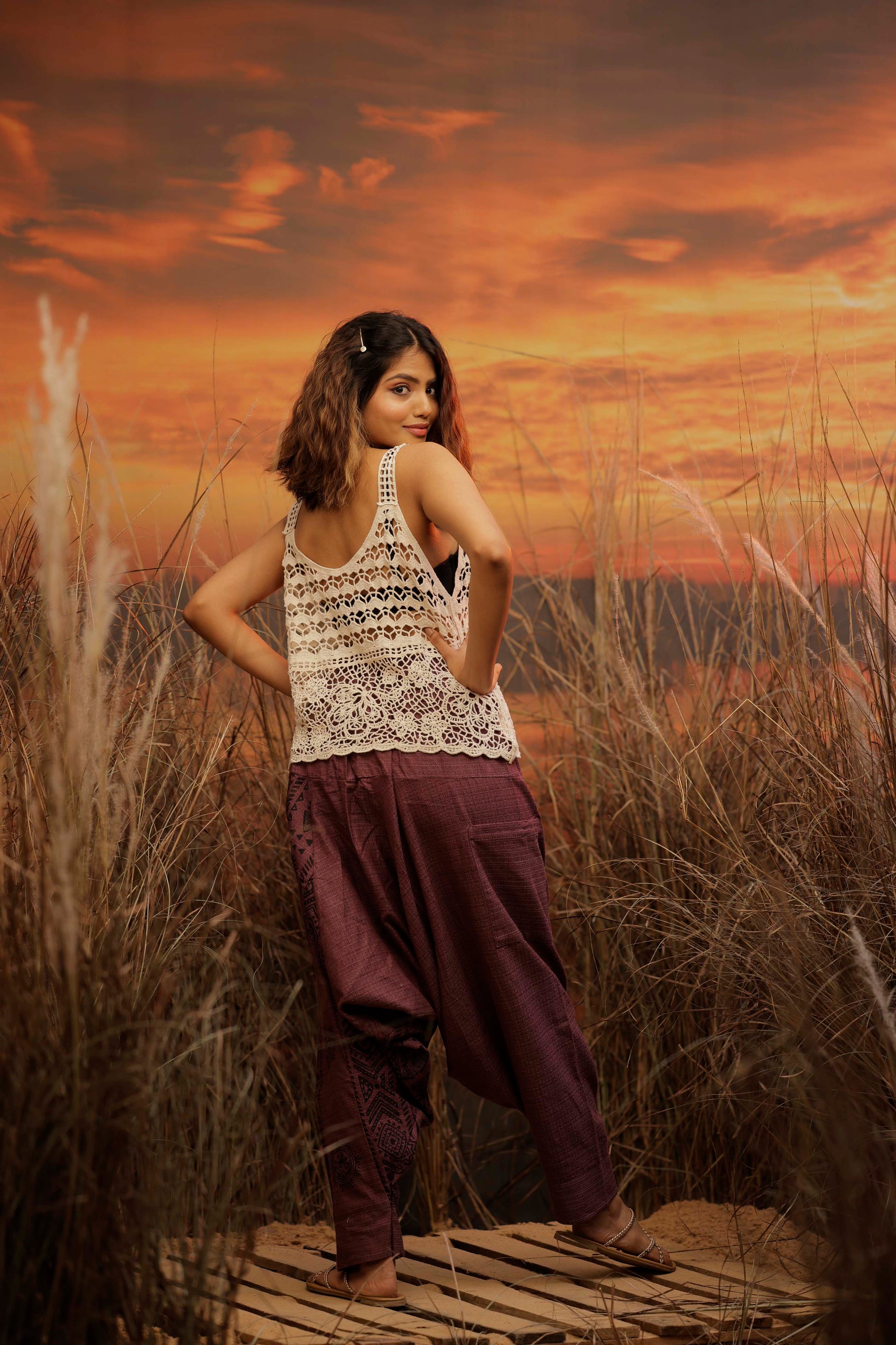 Purple harem pant india harem trousers standout hippie pants harem pants men harem pants women patiyala pant unisex yoga harem pant loose pant printed bohemian pant boho pant the veshti company harem pants