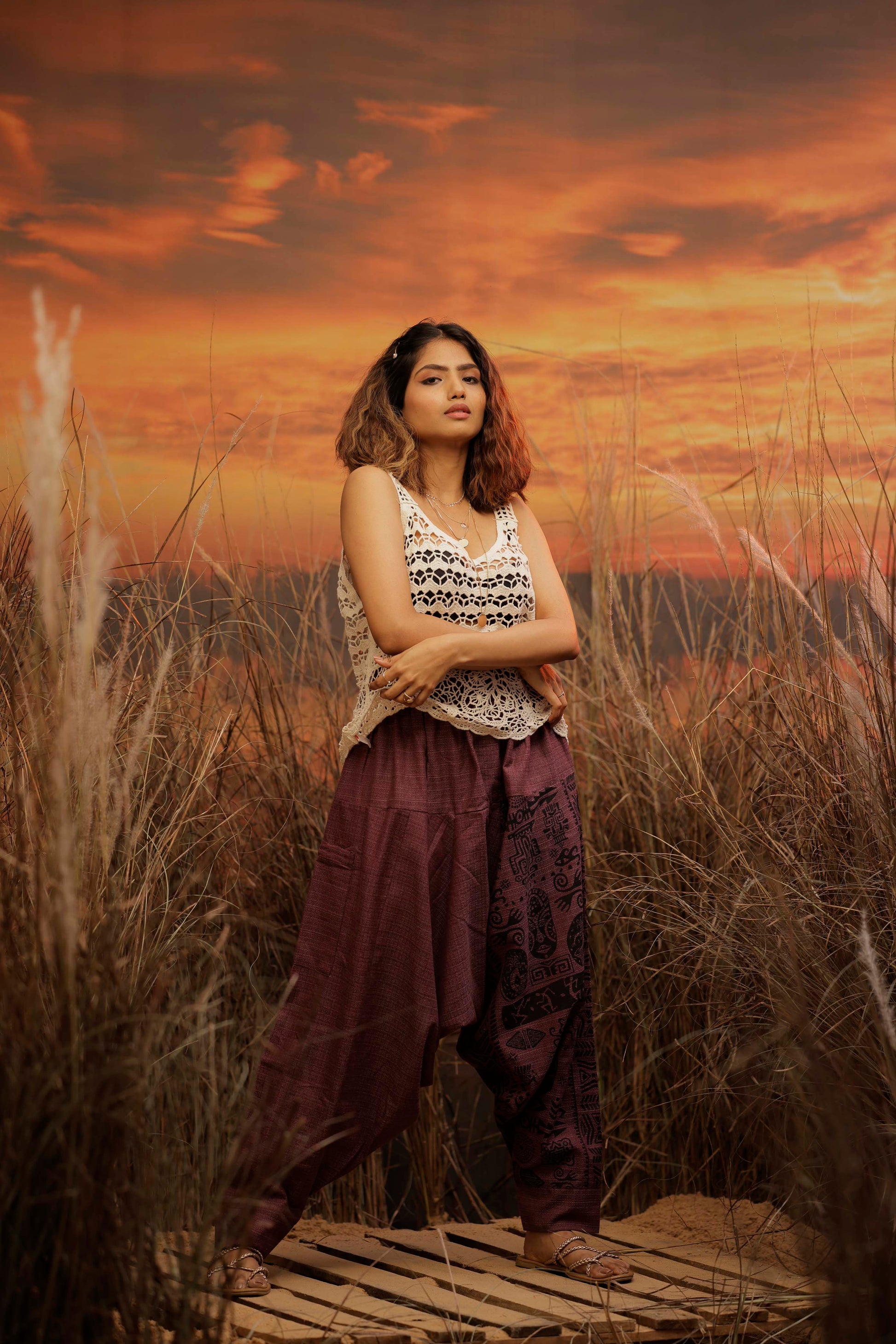 Purple harem pant india harem trousers standout hippie pants harem pants men harem pants women patiyala pant unisex yoga harem pant loose pant printed bohemian pant boho pant the veshti company harem pants