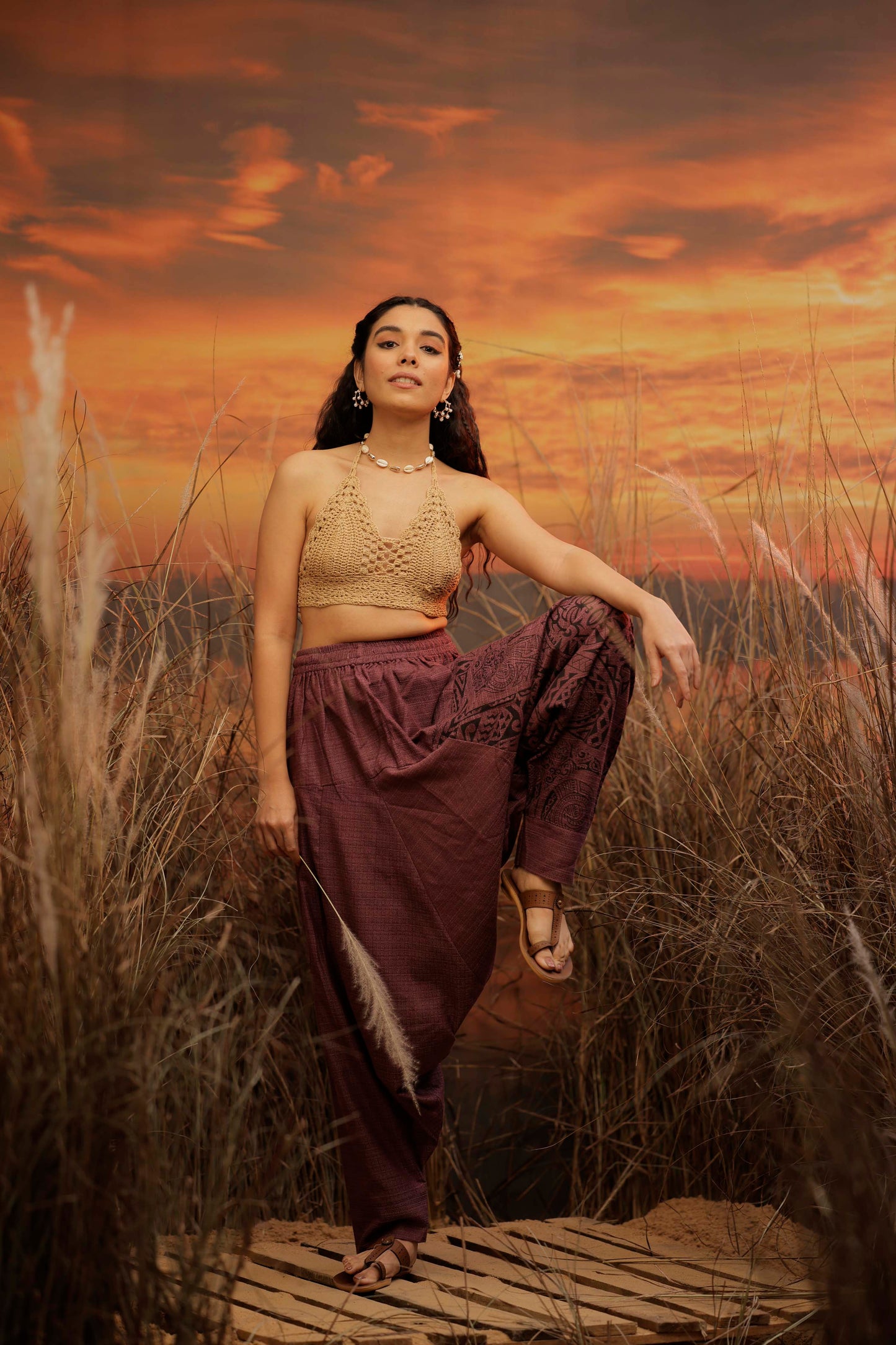 Purple harem pant india harem trousers standout hippie pants harem pants men harem pants women patiyala pant unisex yoga harem pant loose pant printed bohemian pant boho pant the veshti company harem pants