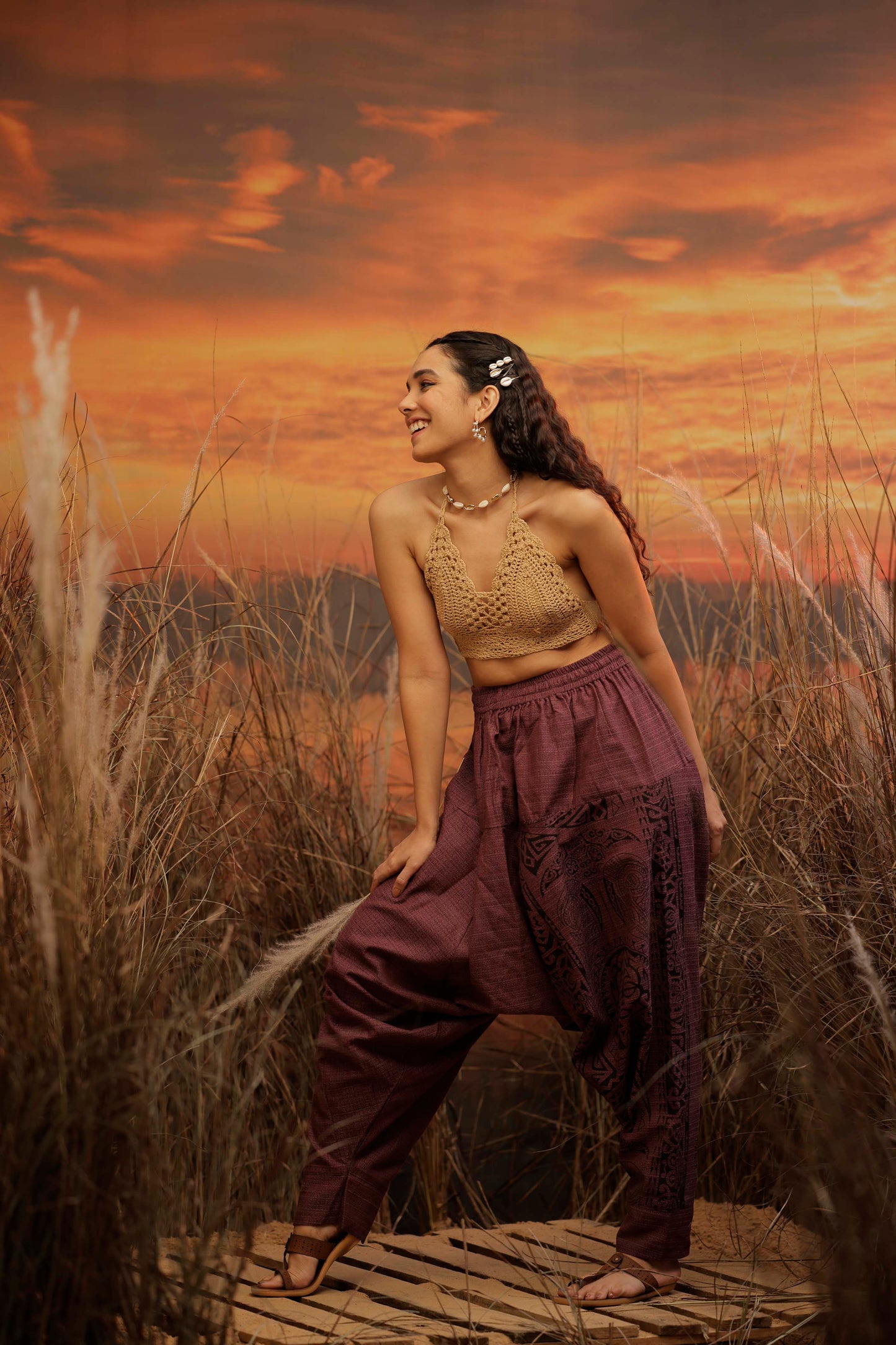 Purple harem pant india harem trousers standout hippie pants harem pants men harem pants women patiyala pant unisex yoga harem pant loose pant printed bohemian pant boho pant the veshti company harem pants