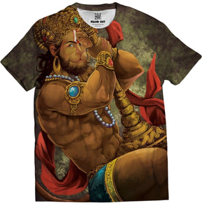 lord hanuman bajarangi bajrangbali anjaneyar standout t shirts standout hanuman tshirt shiva t shirt religious t shirt hindu god t shirt