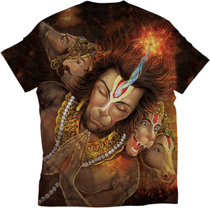 lord hanuman bajarangi bajrangbali anjaneyar standout t shirts standout hanuman tshirt shiva t shirt religious t shirt hindu god t shirt