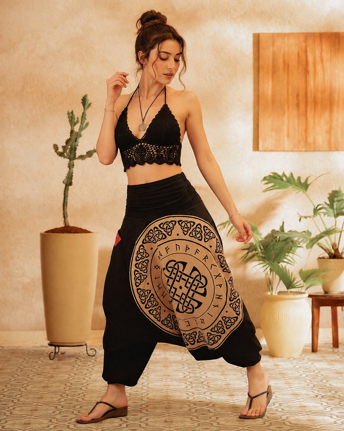 Celtic shield Unisex Harem Pant
