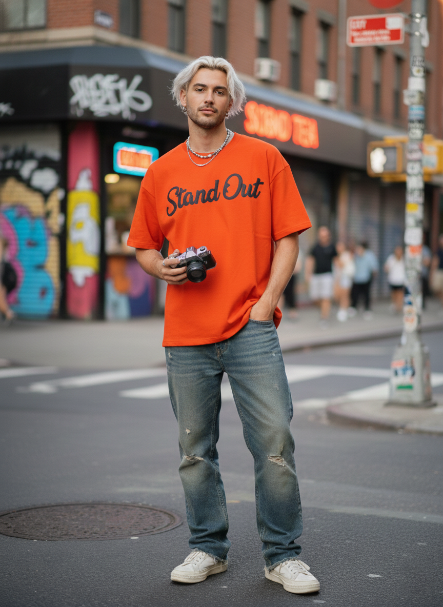 Owl Puff Print Oversized T-Shirt (No Restock - Exclusive Edition)