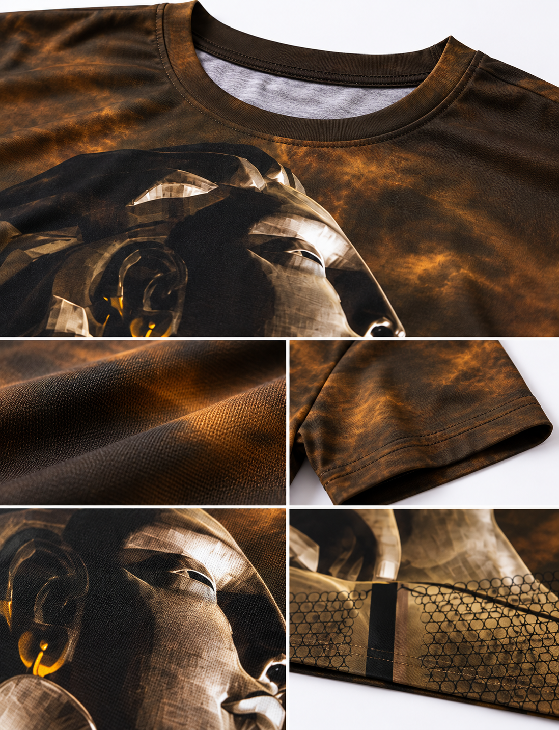 Brown Adiyogi T-shirt