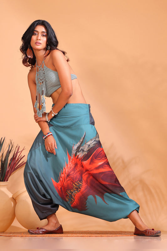 Red Dragon Unisex Harem Pant