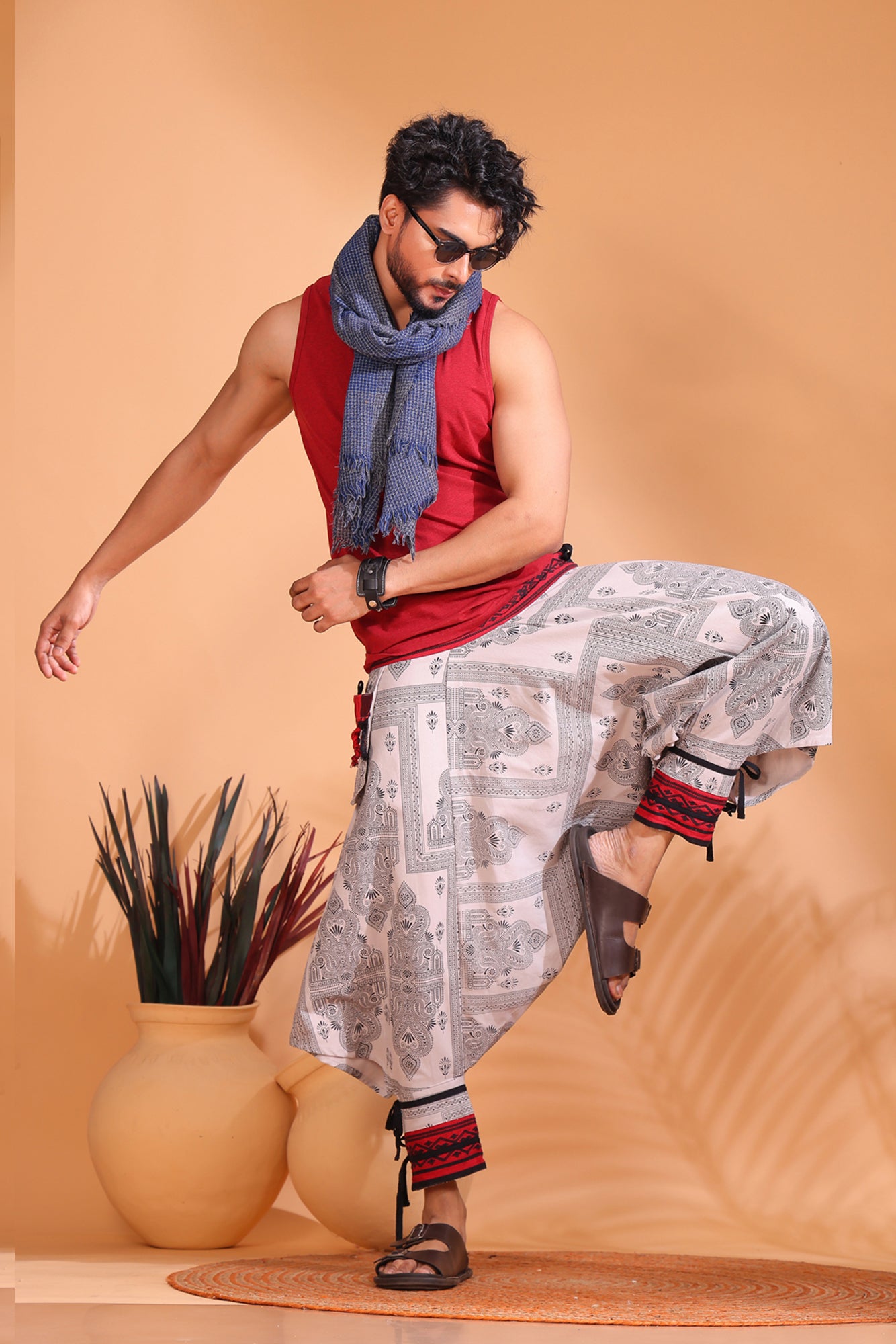 Grey Shadow Unisex Harem Pant