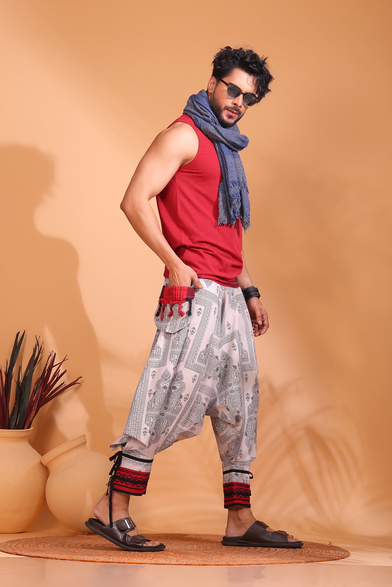 Grey Shadow Unisex Harem Pant