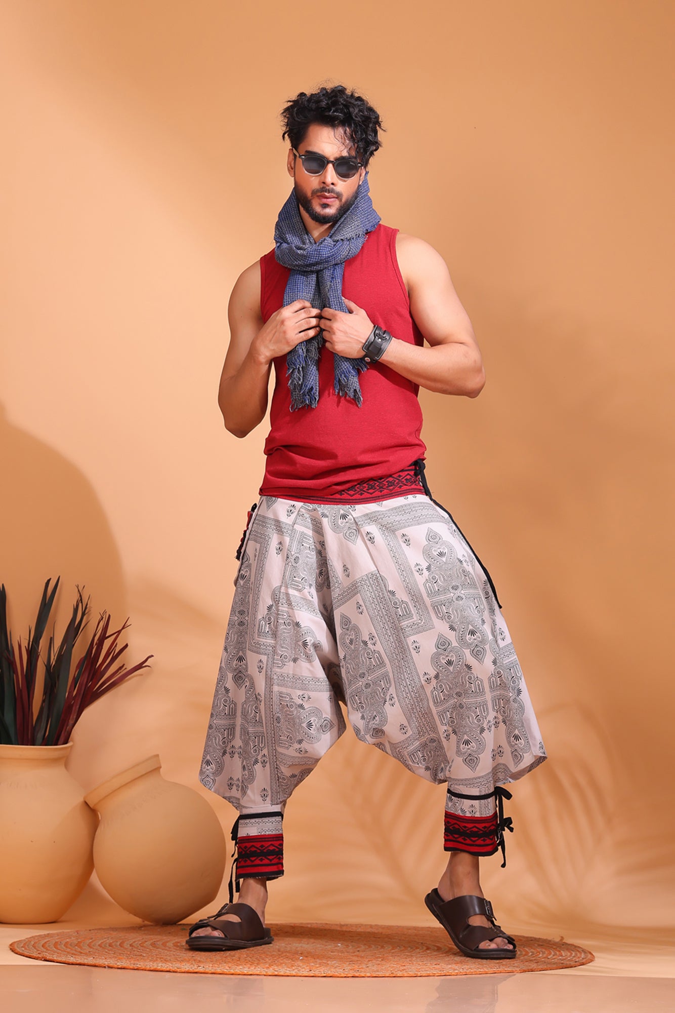 Grey Shadow Unisex Harem Pant