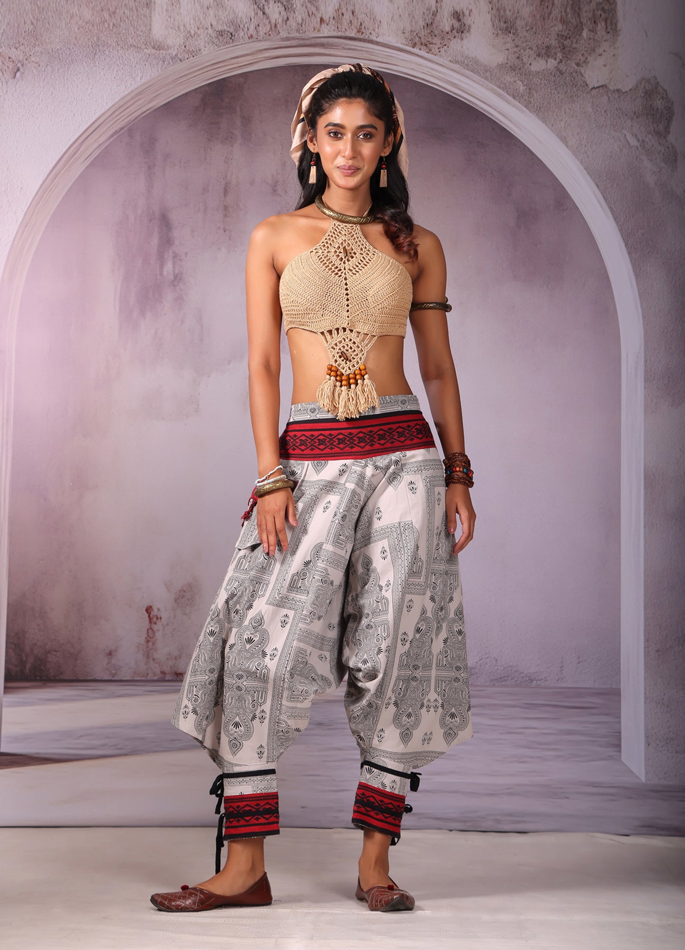 Grey Shadow Unisex Harem Pant