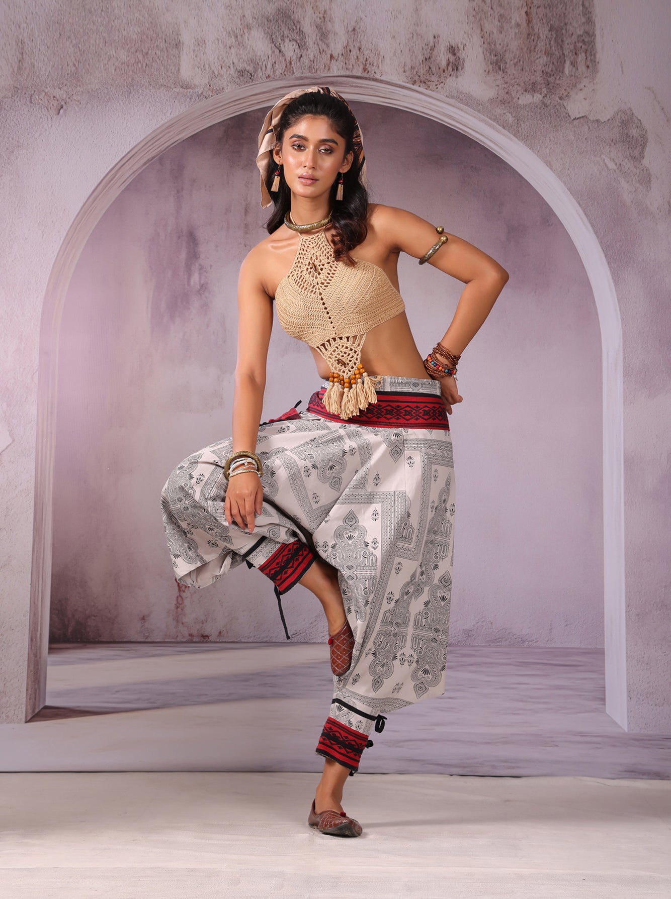Grey Shadow Unisex Harem Pant
