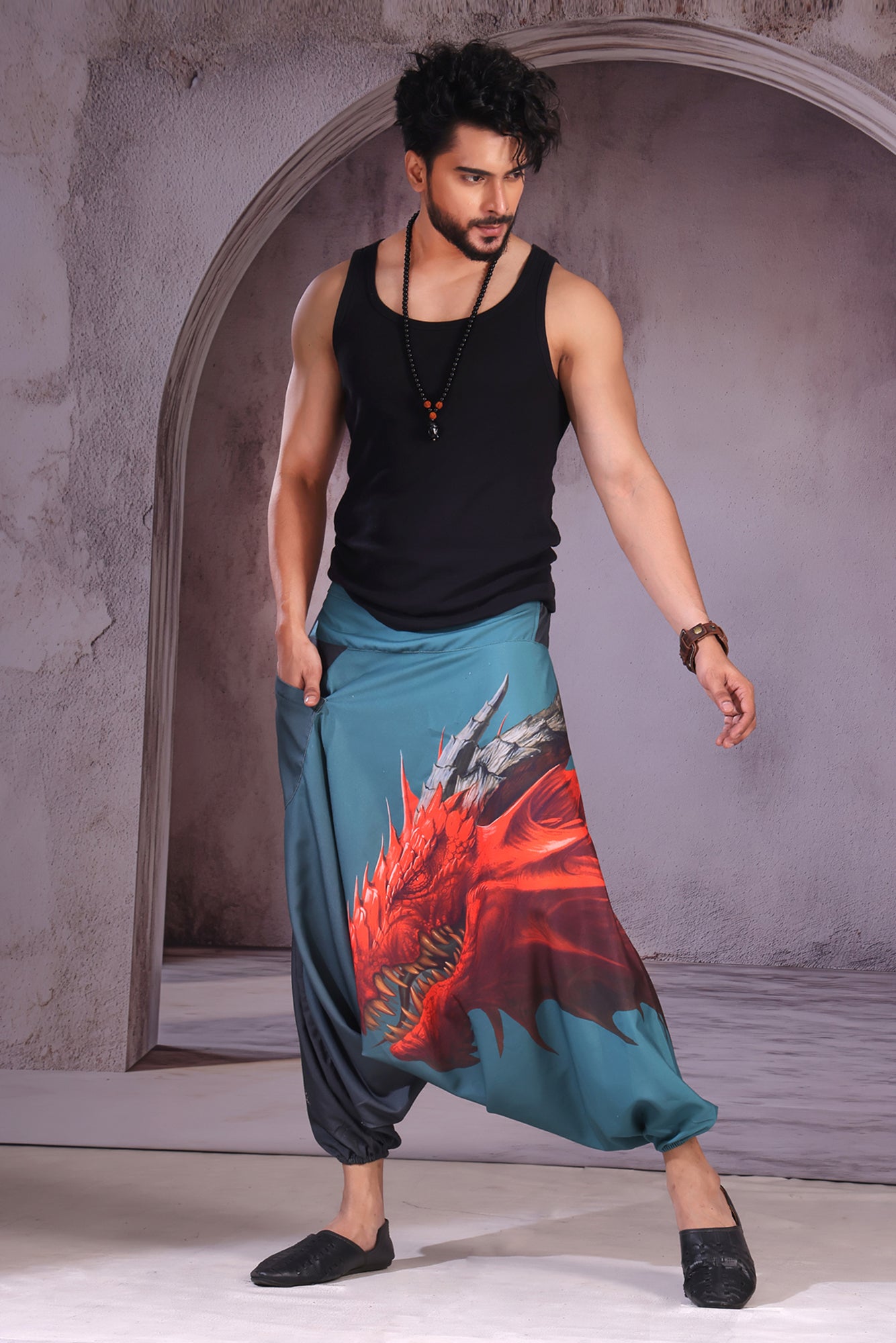 Red Dragon Unisex Harem Pant