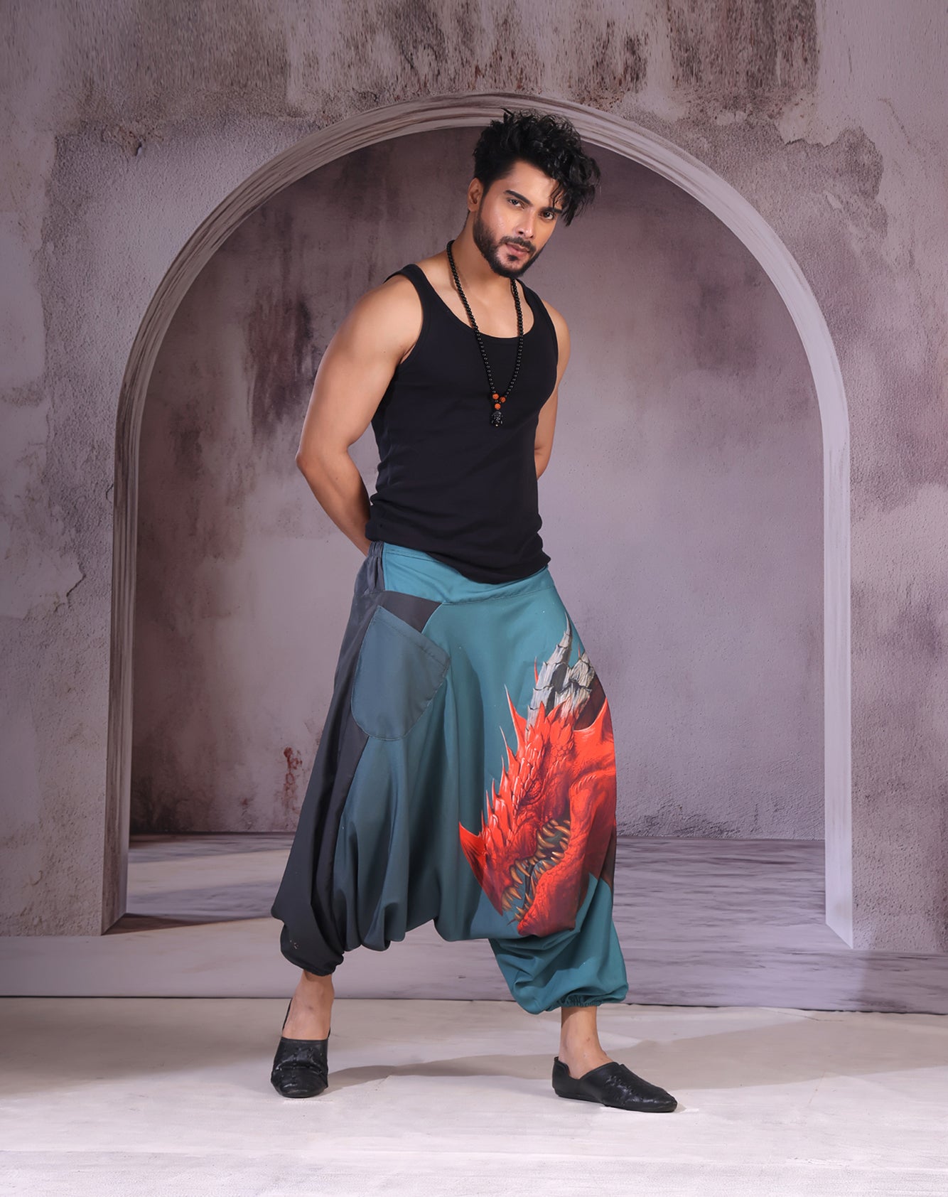 Red Dragon Unisex Harem Pant