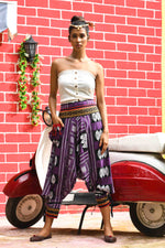Load image into Gallery viewer, all over printed standout thai harem pant india the veshti company harem pants for men harem pants for women harem trousers hippie pants harem joggers bohemian boho pant adaddin pants harem
