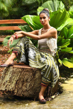 Load image into Gallery viewer, all over printed standout thai harem pant india the veshti company harem pants for men harem pants for women harem trousers hippie pants harem joggers bohemian boho pant adaddin pants harem
