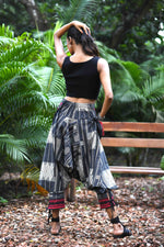 Load image into Gallery viewer, all over printed standout thai harem pant india the veshti company harem pants for men harem pants for women harem trousers hippie pants harem joggers bohemian boho pant adaddin pants harem
