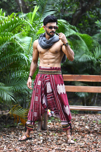 all over printed standout thai harem pant india the veshti company harem pants for men harem pants for women harem trousers hippie pants harem joggers bohemian boho pant adaddin pants harem
