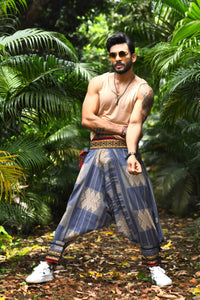 all over printed standout thai harem pant india the veshti company harem pants for men harem pants for women harem trousers hippie pants harem joggers bohemian boho pant adaddin pants harem