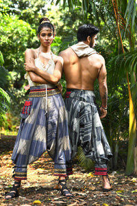 all over printed standout thai harem pant india the veshti company harem pants for men harem pants for women harem trousers hippie pants harem joggers bohemian boho pant adaddin pants harem