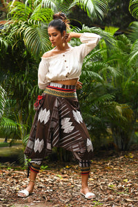 all over printed standout thai harem pant india the veshti company harem pants for men harem pants for women harem trousers hippie pants harem joggers bohemian boho pant adaddin pants harem
