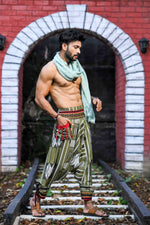 Load image into Gallery viewer, all over printed standout thai harem pant india the veshti company harem pants for men harem pants for women harem trousers hippie pants harem joggers bohemian boho pant adaddin pants harem
