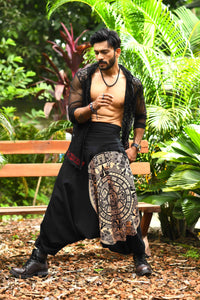 standout thai harem pant india the veshti company harem pants for men harem pants for women harem trousers hippie pants harem joggers bohemian boho pant adaddin pants enimane baggy yoga pant