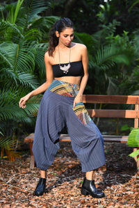 wide leg standout thai harem pant india the veshti company harem pants for men harem pants for women harem trousers hippie pants harem joggers bohemian boho pant adaddin pants enimane harem pants