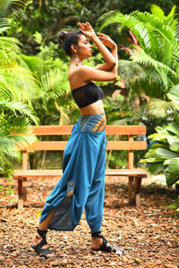 wide leg standout thai harem pant india the veshti company harem pants for men harem pants for women harem trousers hippie pants harem joggers bohemian boho pant adaddin pants enimane harem pants