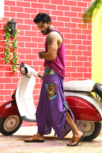 wide leg standout thai harem pant india the veshti company harem pants for men harem pants for women harem trousers hippie pants harem joggers bohemian boho pant adaddin pants enimane harem pants