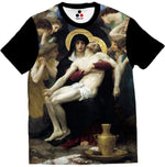 Load image into Gallery viewer, Jesus Christ jesus tshirt crucifixion christianity god Salvator Mundi Leonardo da Vinci painting art Pentecost roman catholic rc bible jesus tshirt chrismas
