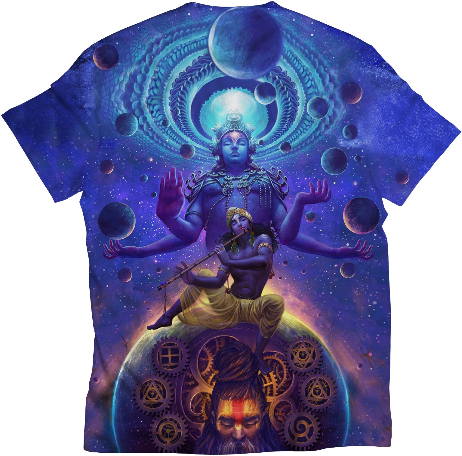 STAND OUT Blue Lord Krishna T-Shirt