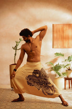 Load image into Gallery viewer, Airavatam Elephant harem pant harem pants men harem pants women harem trousers standout hippie pants beige harem joggers bohemian boho pant bombay trooper Hoppers For Men adaddin pants harem jeans
