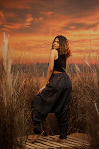 Black harem pant india harem trousers standout hippie pants harem pants men harem pants women patiyala pant unisex yoga harem pant loose pant printed bohemian pant boho pant the veshti company harem pant