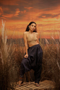 Blue harem pant india harem trousers standout hippie pants harem pants men harem pants women patiyala pant unisex yoga harem pant loose pant printed bohemian pant boho pants the veshti company harem pants
