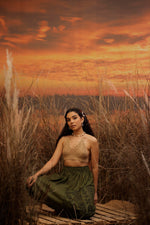 Load image into Gallery viewer, Green harem pant india harem trousers standout hippie pants harem pants men harem pants women patiyala pant unisex yoga harem pant loose pant printed bohemian pant boho the veshti company harem pants
