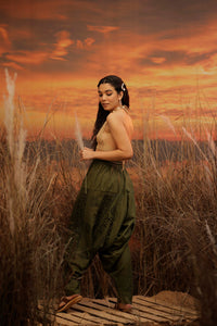 Green harem pant india harem trousers standout hippie pants harem pants men harem pants women patiyala pant unisex yoga harem pant loose pant printed bohemian pant boho pant the veshti company harem pants