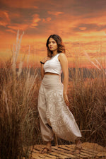 Load image into Gallery viewer, King of the Ocean Shark harem pant the veshti company harem trousers standout hippie pants grey harem joggers harem pants women bohemian boho pant bombay trooper Hoppers For Men adaddin pants
