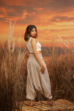 Load image into Gallery viewer, King of the Ocean Shark harem pant the veshti company harem trousers standout hippie pants grey harem joggers harem pants women bohemian boho pant bombay trooper Hoppers For Men adaddin pants

