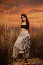 Load image into Gallery viewer, The Wise One tortoise harem pant the veshti company harem trousers standout hippie pants grey harem joggers harem pants women bohemian boho pant bombay trooper Hoppers For Men adaddin pants (2)
