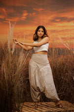 Load image into Gallery viewer, The Wise One tortoise harem pant the veshti company harem trousers standout hippie pants grey harem joggers harem pants women bohemian boho pant bombay trooper Hoppers For Men adaddin pants (2)
