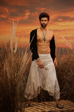 Load image into Gallery viewer, The Wise One tortoise harem pant the veshti company harem trousers standout hippie pants grey harem joggers harem pants women bohemian boho pant bombay trooper Hoppers For Men adaddin pants (2)

