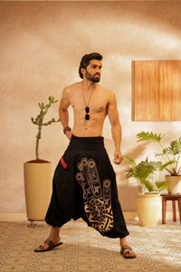hand printed harem pant the veshti company harem trousers standout hippie pants black harem joggers harem pants women bohemian boho pant bombay trooper Hoppers For Men adaddin pants