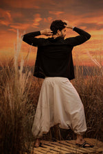 Load image into Gallery viewer, hand printed harem pant the veshti company harem trousers standout hippie pants grey harem joggers harem pants men bohemian boho pant bombay trooper Hoppers For Men adaddin pants harem jeans
