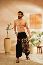 Load image into Gallery viewer, shark harem pant harem pants men harem pants women harem trousers standout hippie pants black harem joggers bohemian boho pant bombay trooper adaddin pants harem jeans
